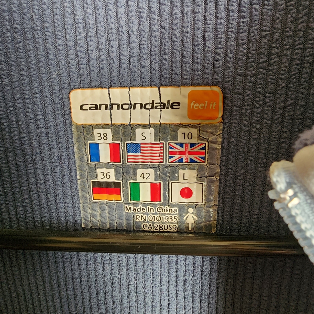 Cannondale Women's Cycling Jacket Full Zip Performance Fabric Light Blue Size S - Picture 11 of 15